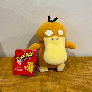 Pokémon hasboro‎ VTG 1999 psyduck mini plush toy NWT